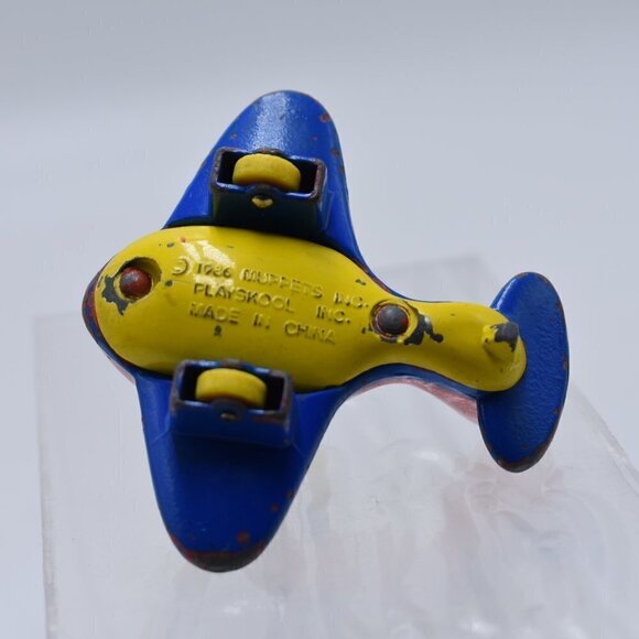 Playskool Grover Airplane Sesame Street 1986 Muppets Plane Red Die Cast - Picture 6 of 6